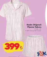 KADIN DÜĞMELİ PİJAMA TAKIMI KADIN DÜĞMELİ PİJAMA TAKIMI